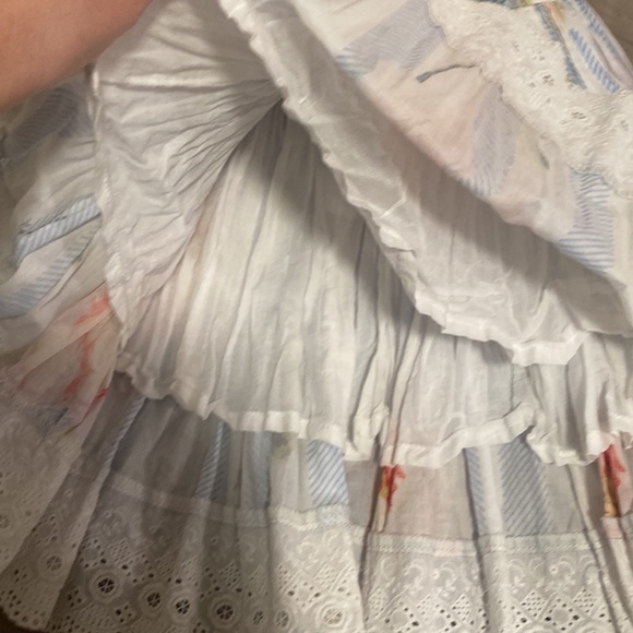 FLORAL PRINT COTTON MINI DRESS - Picture 11 of 14